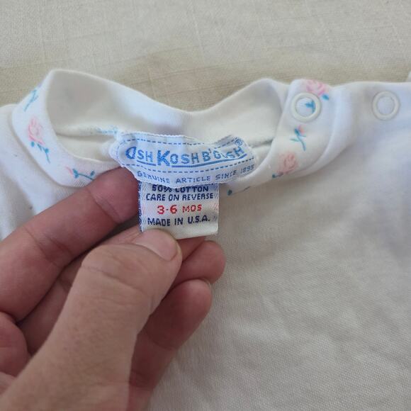 Vintage Oshkosh Rose Long Sleeve 3-6 months - Picture 3 of 5